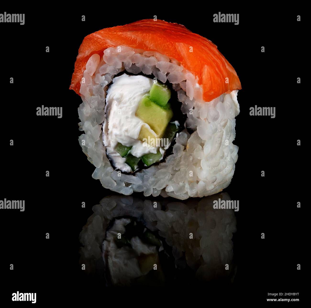 sushi, dentro fuori rotoli, uramaki, sushi, uramakis Foto Stock