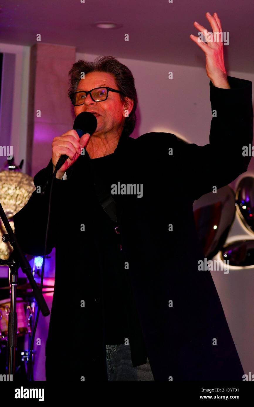 Las Vegas, Nevada, USA. 6th Jan 2022. Scott Page all'evento NFT-focalizzato da NiftyAgenda l'esclusiva galleria di lancio del party presso la tenuta Mike Tyson a Las Vegas, Nevada, il 06 gennaio 2022. Credit: Dee CEE carter/Media Punch/Alamy Live News Foto Stock