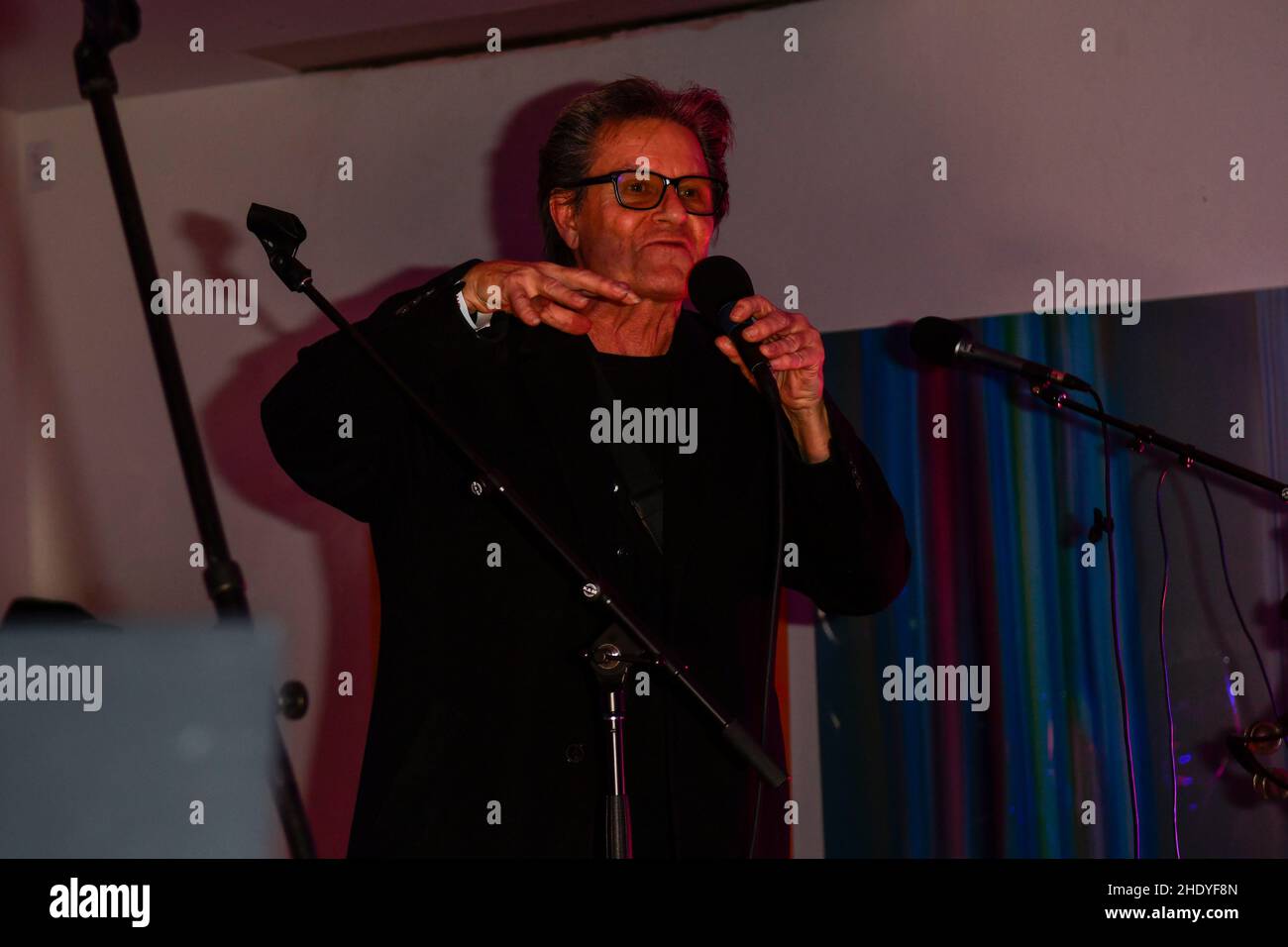 Las Vegas, Nevada, USA. 6th Jan 2022. Scott Page all'evento NFT-focalizzato da NiftyAgenda l'esclusiva galleria di lancio del party presso la tenuta Mike Tyson a Las Vegas, Nevada, il 06 gennaio 2022. Credit: Dee CEE carter/Media Punch/Alamy Live News Foto Stock