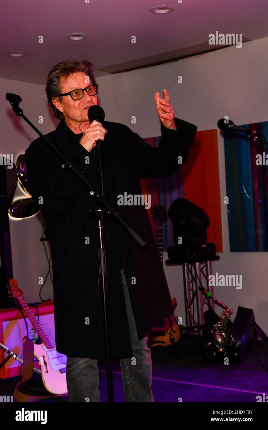 Las Vegas, Nevada, USA. 6th Jan 2022. Scott Page all'evento NFT-focalizzato da NiftyAgenda l'esclusiva galleria di lancio del party presso la tenuta Mike Tyson a Las Vegas, Nevada, il 06 gennaio 2022. Credit: Dee CEE carter/Media Punch/Alamy Live News Foto Stock