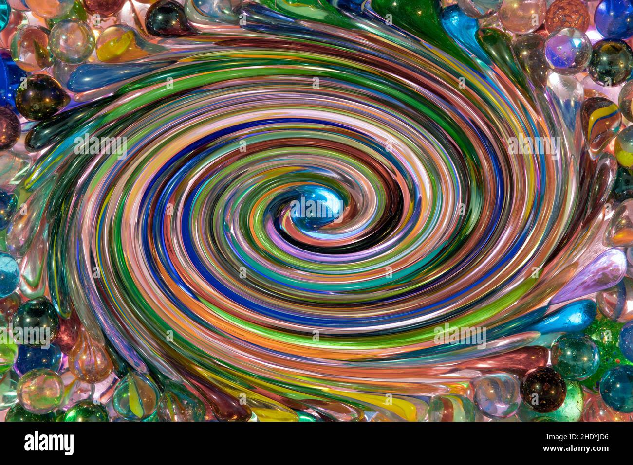 Immagine di sfondo a colori astratti con marmi sfocati a spirale soft focus Foto Stock