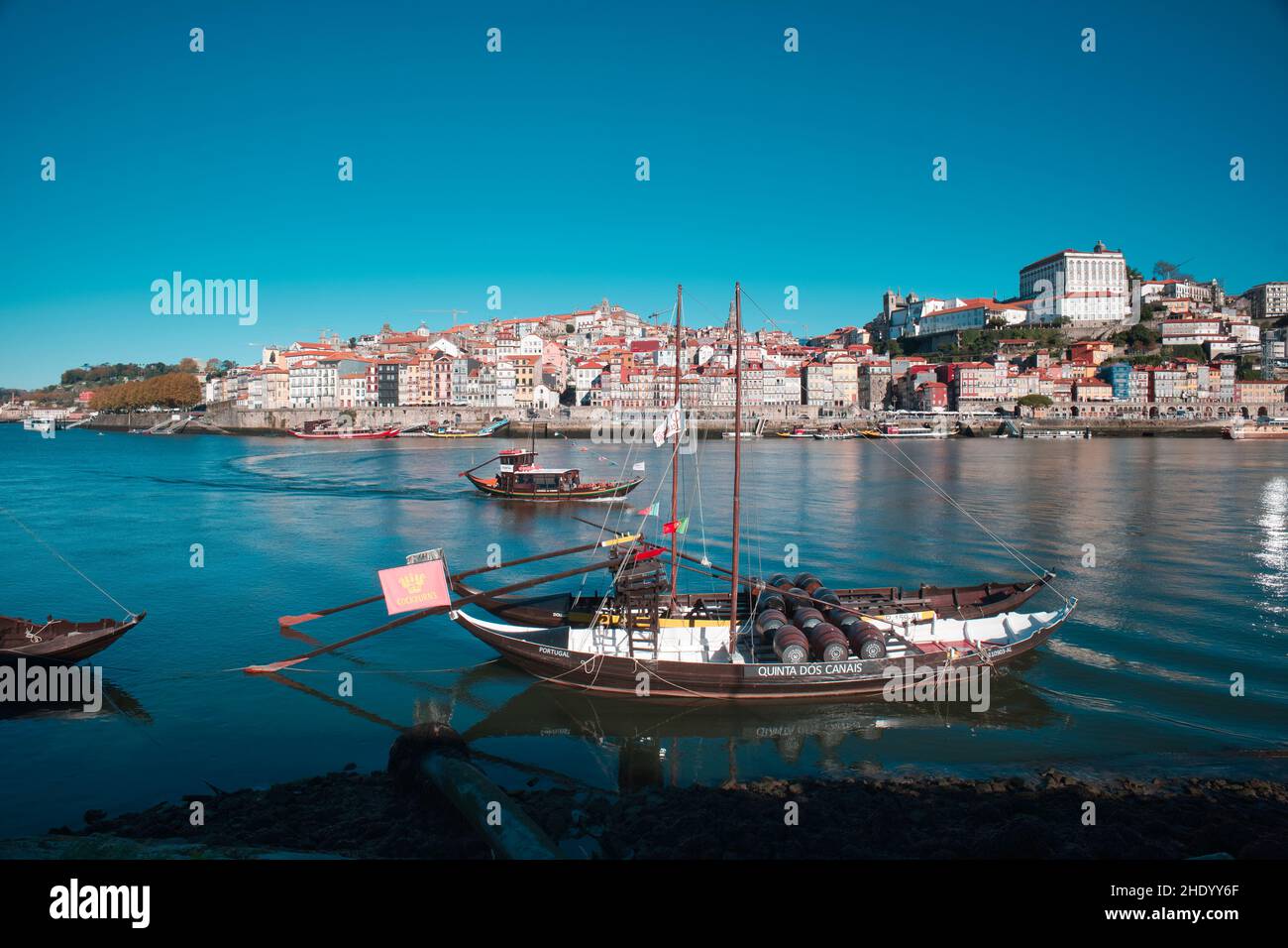 Rabellos sul fiume Douro, Porto Foto Stock
