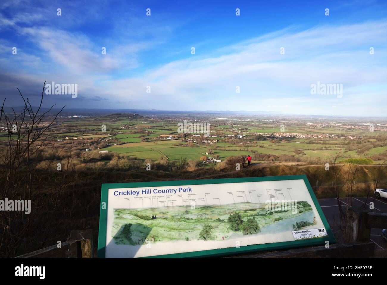 Viste da Crickley Hill, Gloucestershire, Regno Unito - 7 Gennaio 2022 immagine da Andrew Higgins/Thousand Word Media NON CI SONO VENDITE, NESSUNA SYNDICATION. Contattare per Foto Stock