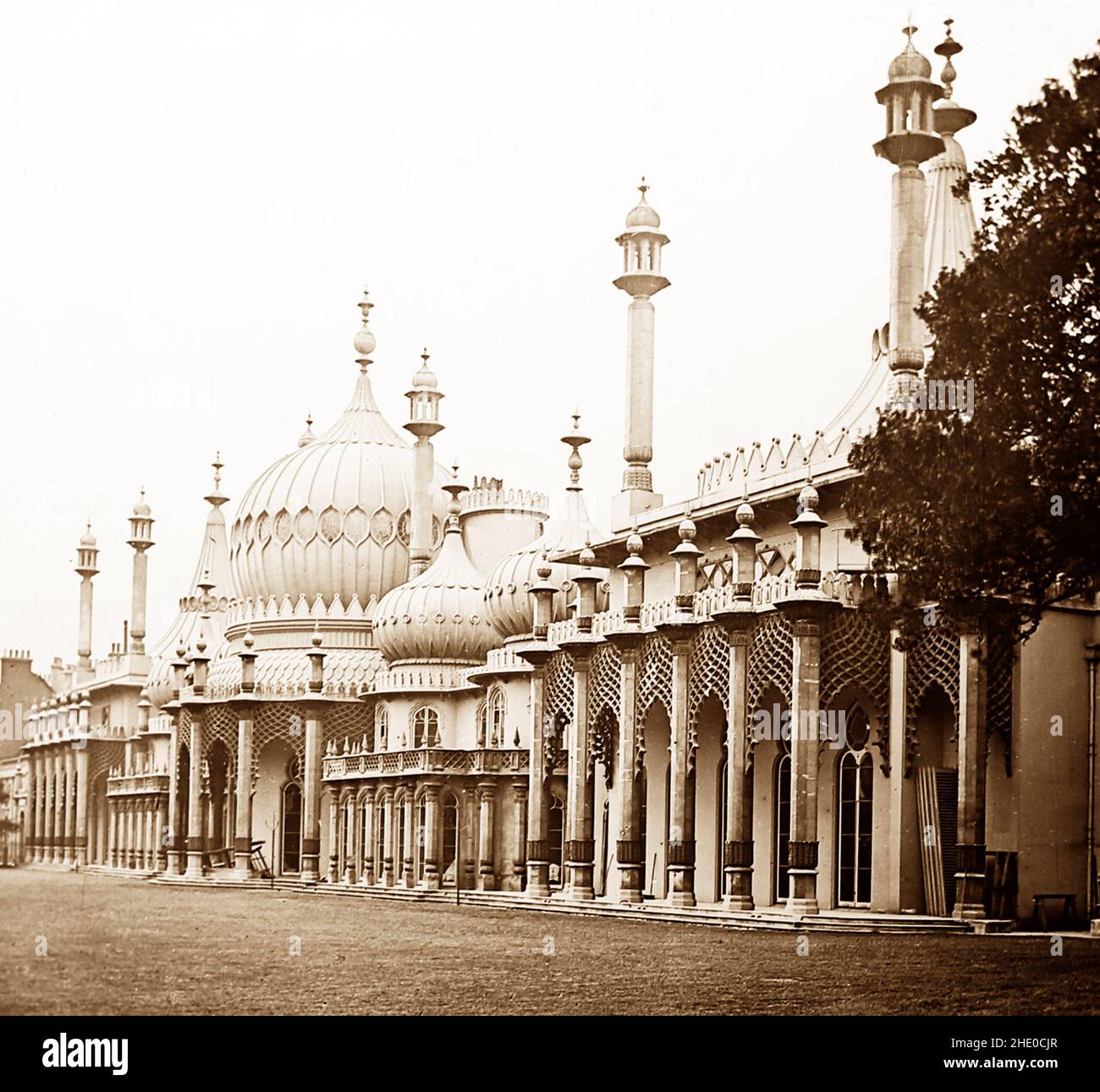 Il Royal Pavilion, Brighton, periodo vittoriano Foto Stock