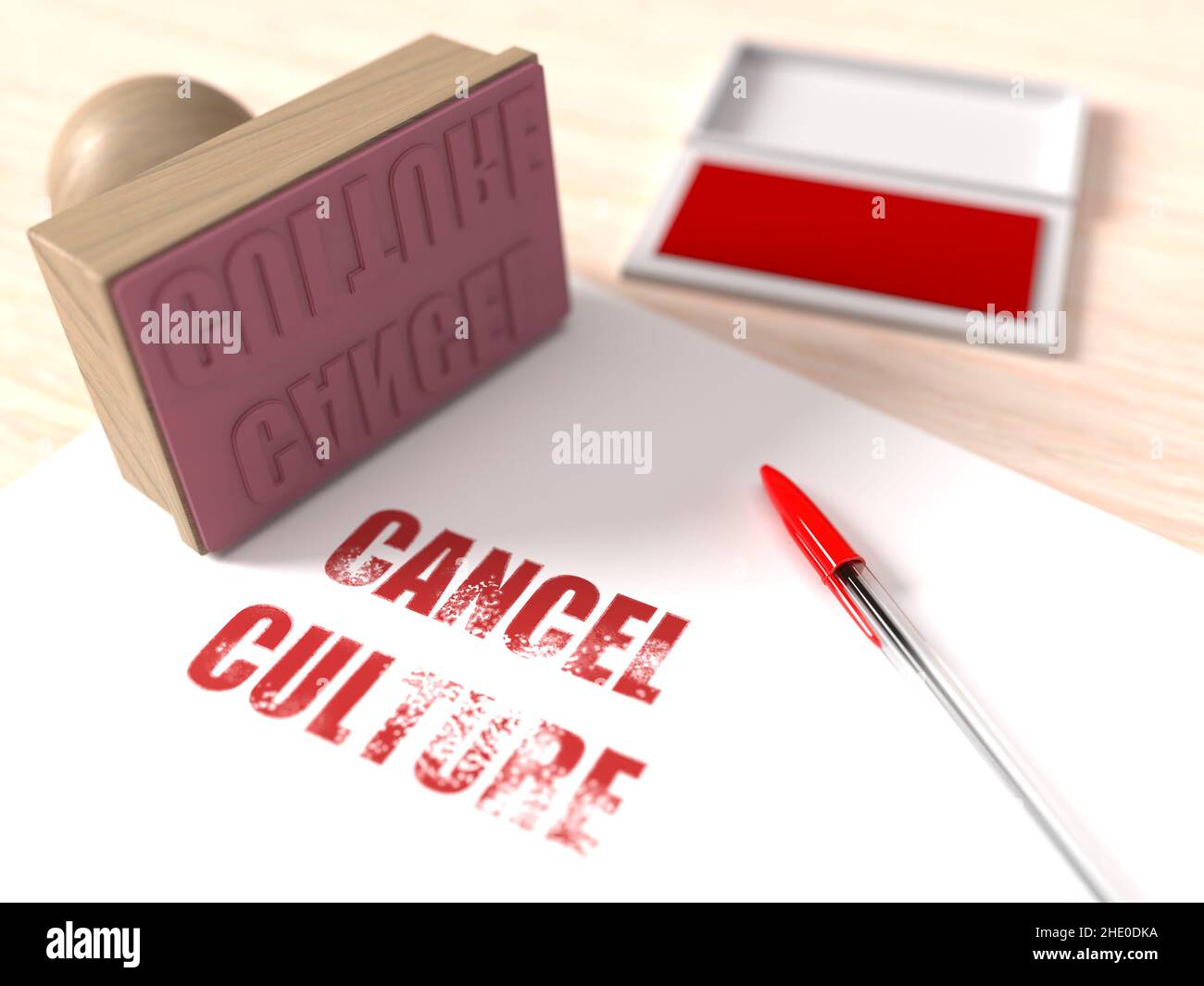 Annulla impostazioni cultura Foto Stock