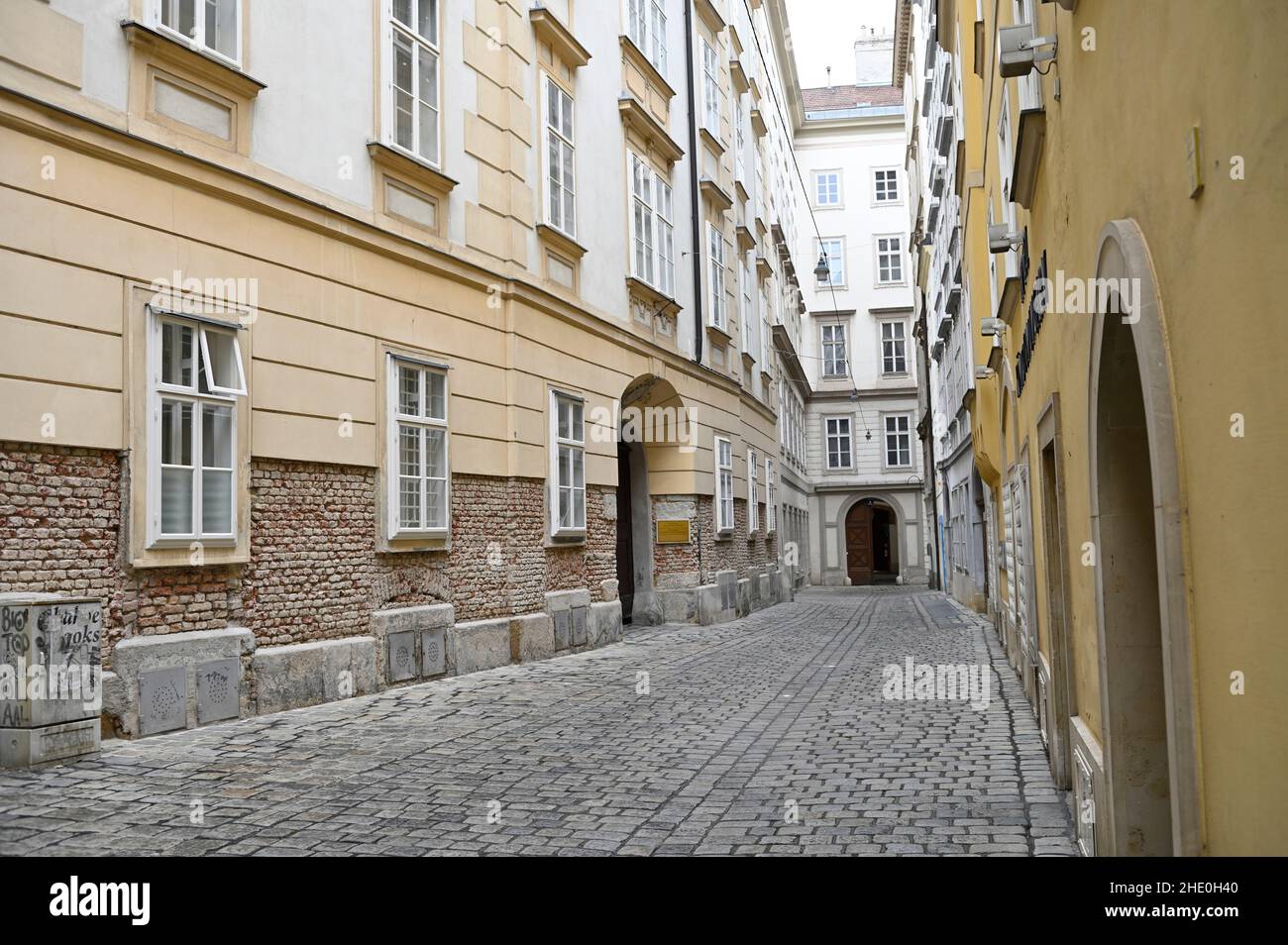 Vienna, Austria. Domgasse a Vienna nel primo distretto Foto Stock