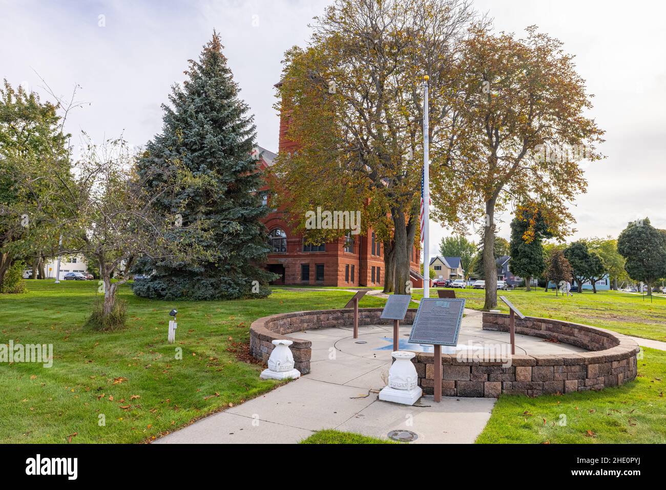 Ludington, Michigan, USA - 22 ottobre 2021: Il tribunale della contea di Mason Foto Stock