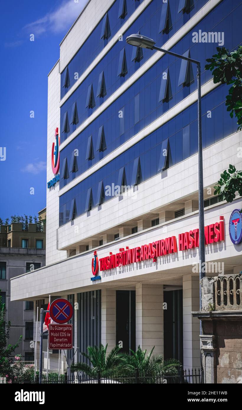 Taksim Training and Research Hospital. Architettura moderna. Foto Stock