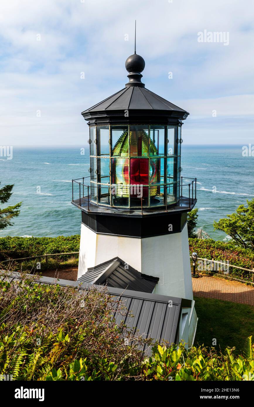 Cape Meares Lighthouse; near Tillamook; Oregon; USA Foto Stock