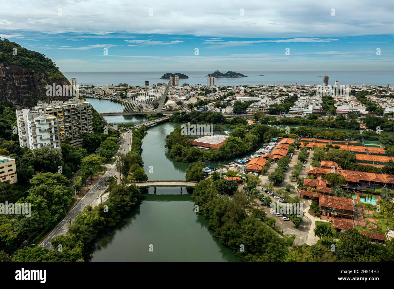Rio de Janeiro, Brasile. Distretto di barra da Tijuca. Foto Stock