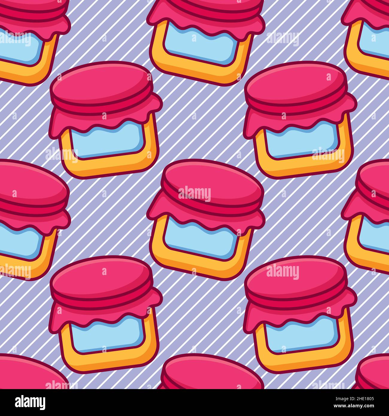 illustrazione vettoriale del motivo senza giunture del vaso di inceppamento Illustrazione Vettoriale