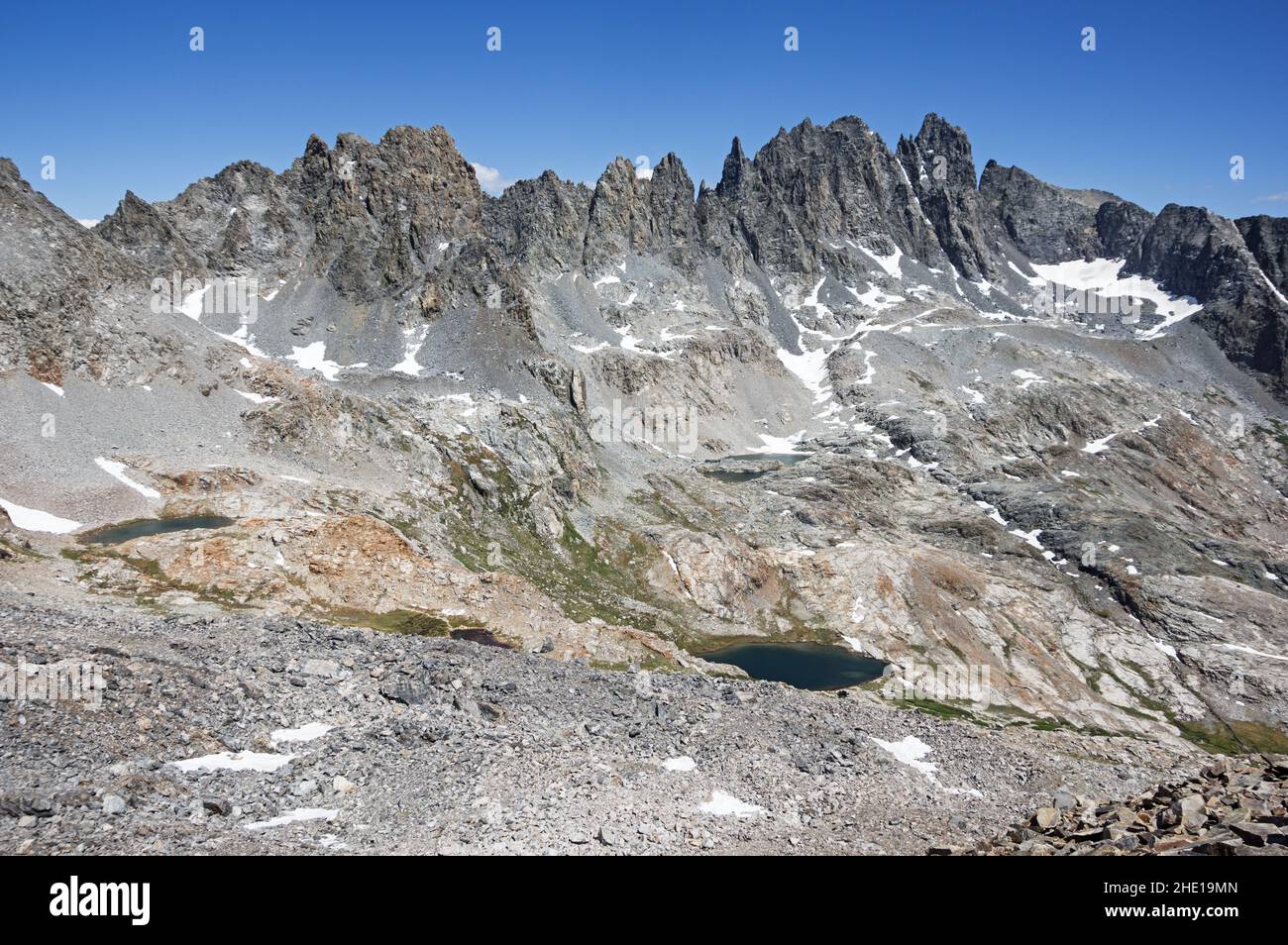 Lato ovest dei minareti vicino a Mammoth Lakes California Foto Stock