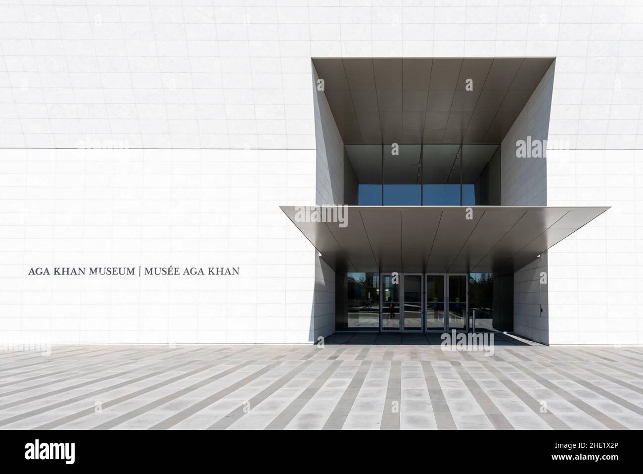 Architettura esterna del luogo famoso. Il Museo Aga Khan è un museo di arte islamica, arte iraniana e cultura musulmana.Gen. 8, 2022 Foto Stock