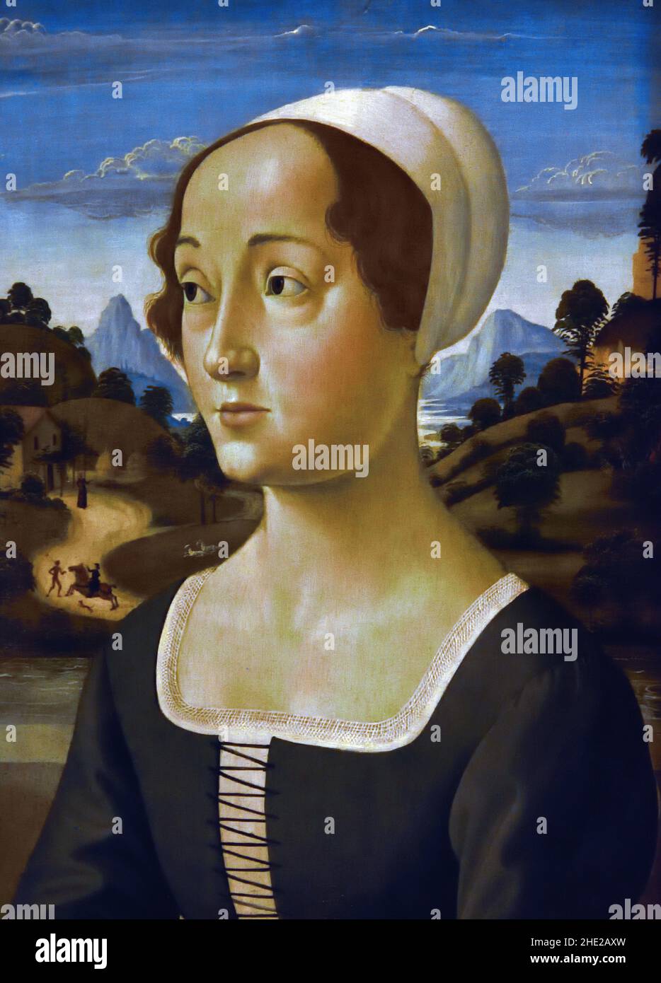 A Woman 1480-1485 di Domenico Ghirlandaio, 1448-1494 Firenze, Italia. Foto Stock