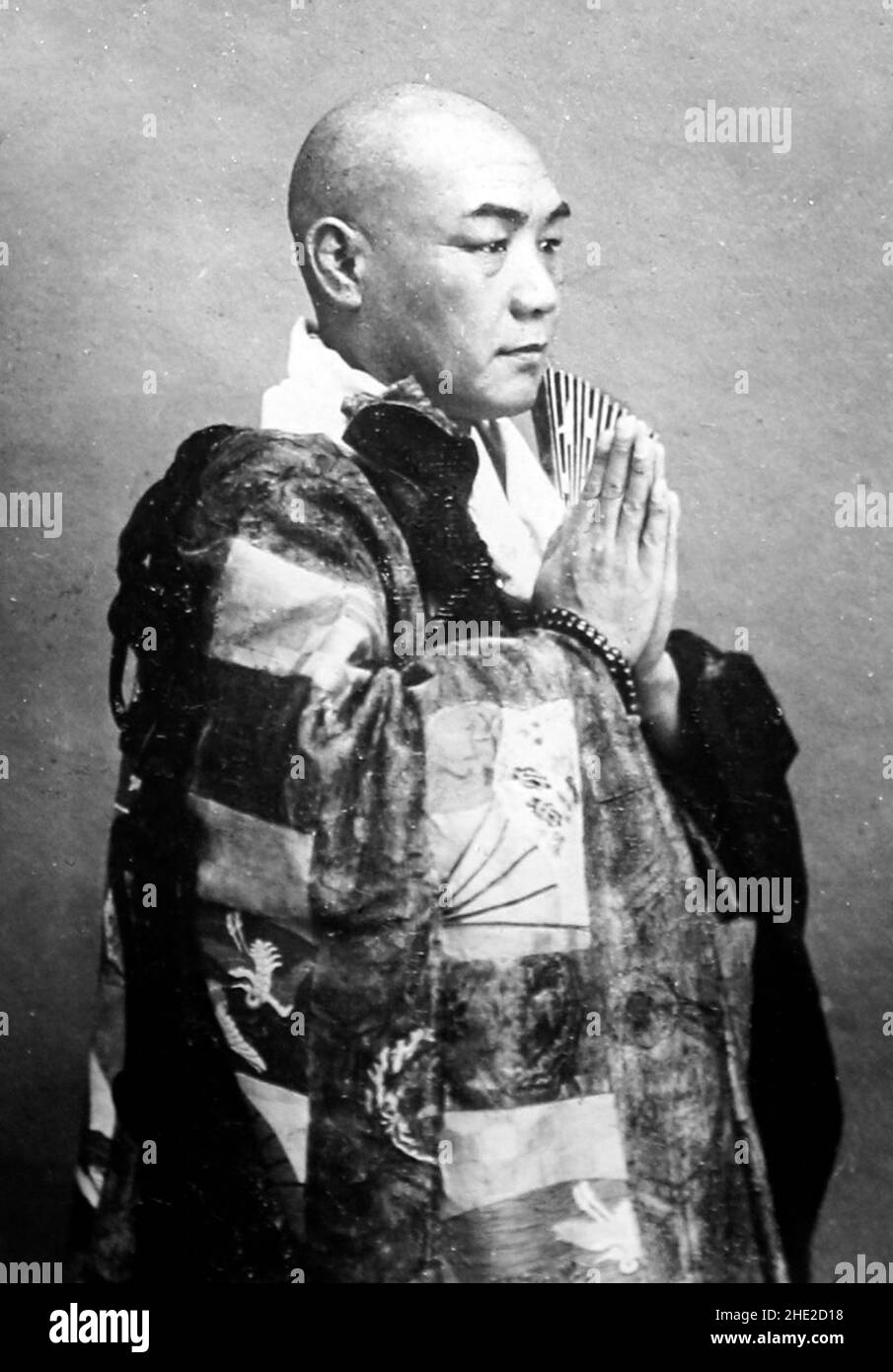 Un prete giapponese, periodo vittoriano Foto Stock