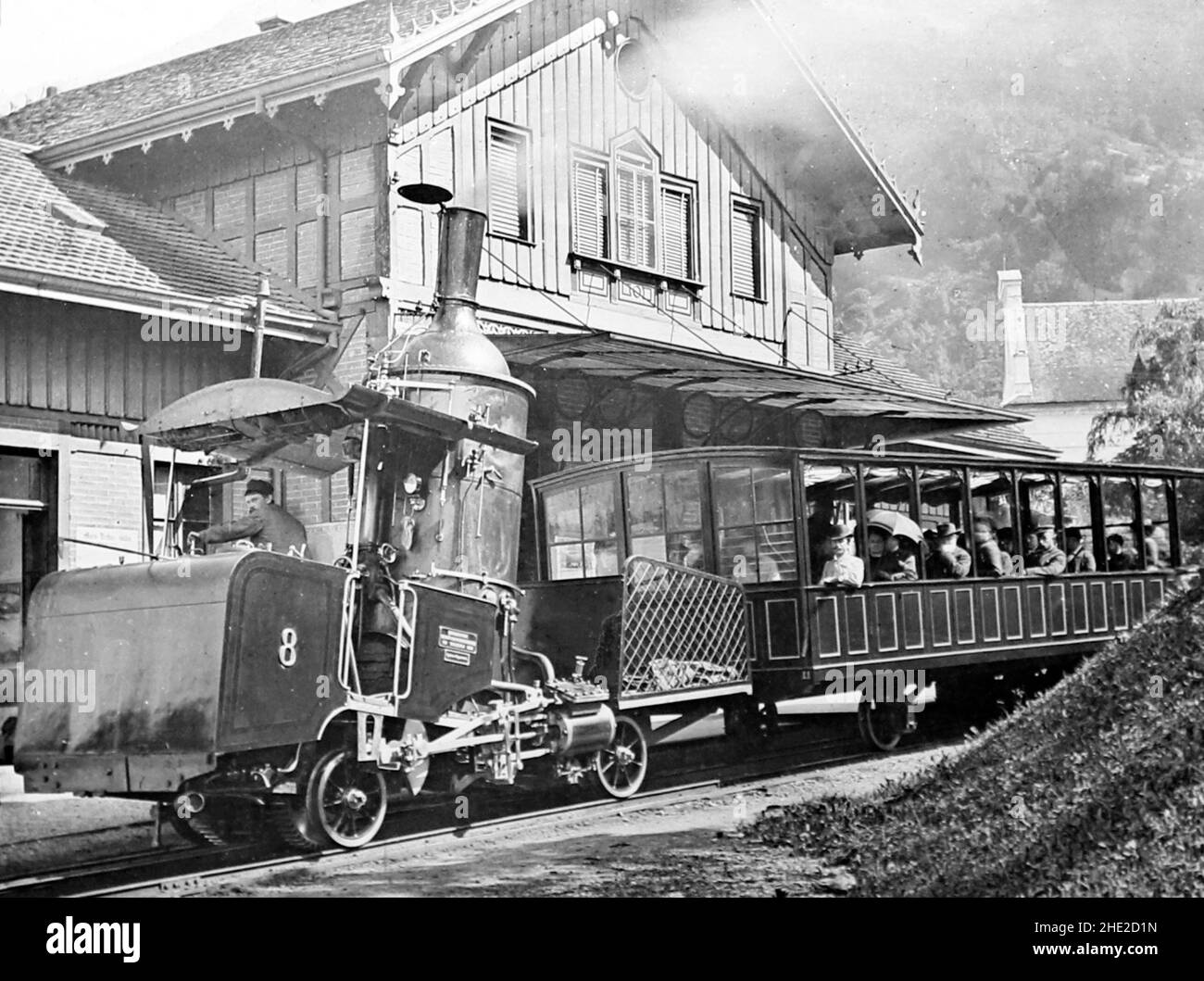 Rigi Railway, Svizzera, PERIODO VITTORIANO Foto Stock