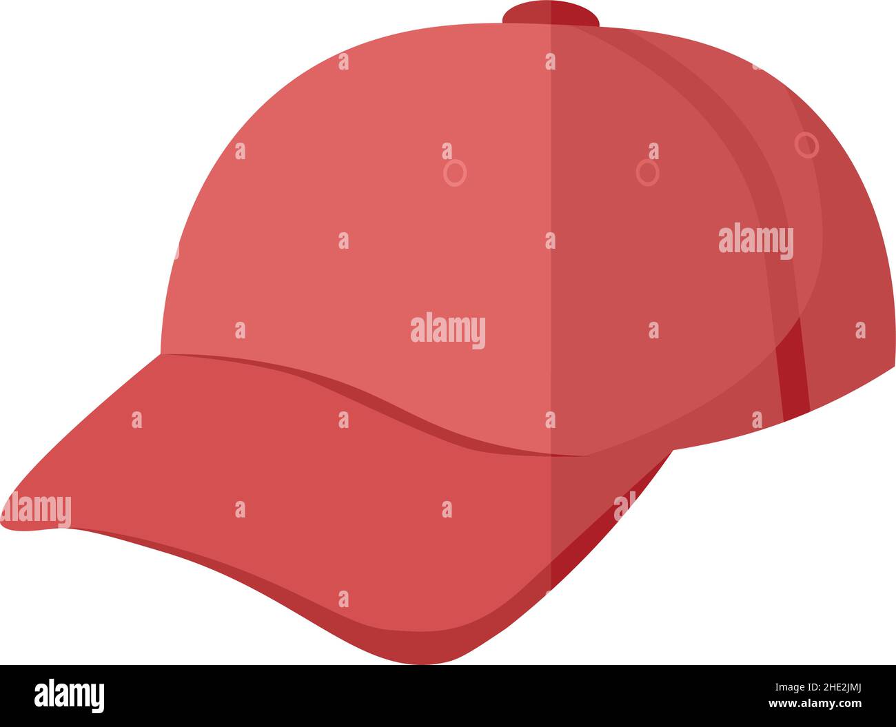 Design Vector Flat Red SnapBack Illustrazione Vettoriale