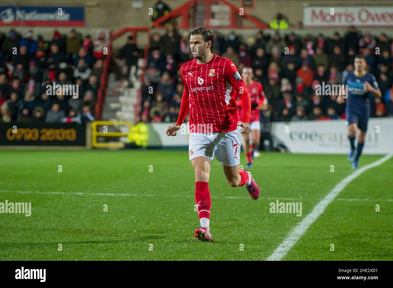 Swindon, Regno Unito. 07th Jan 2022. Swindon, Inghilterra, 7th gennaio: Gladwin, 7 Swindon. Fa Cup 3rd round. Swindon Town V Manchester City presso il centro di Swindon Town FC. Terry Scott/SPP Credit: SPP Sport Press Photo. /Alamy Live News Foto Stock