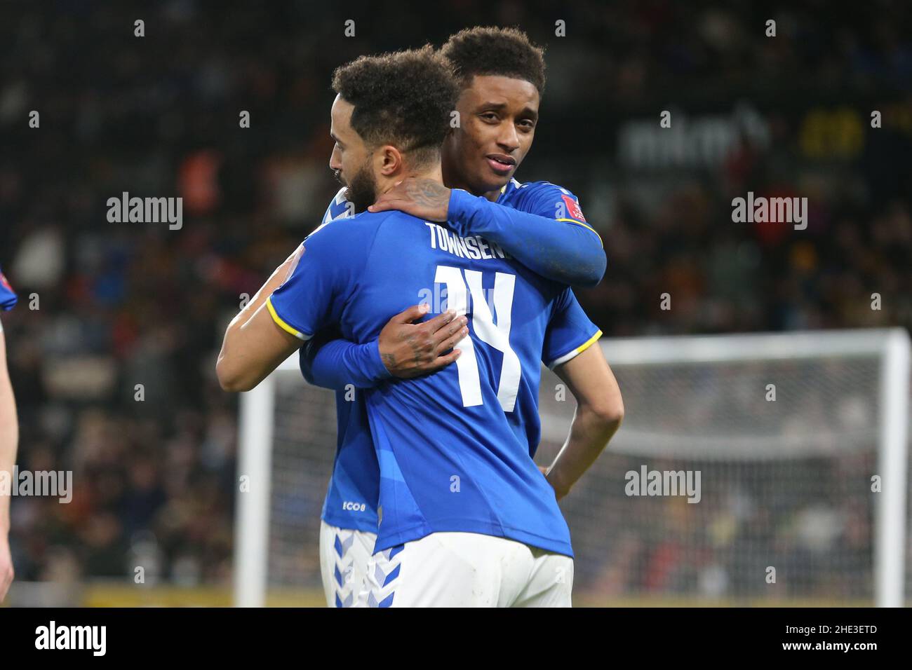 DEMARAI GREY, ANDROS TOWNSEND, HULL CITY FC V EVERTON FC, 2022 Foto Stock