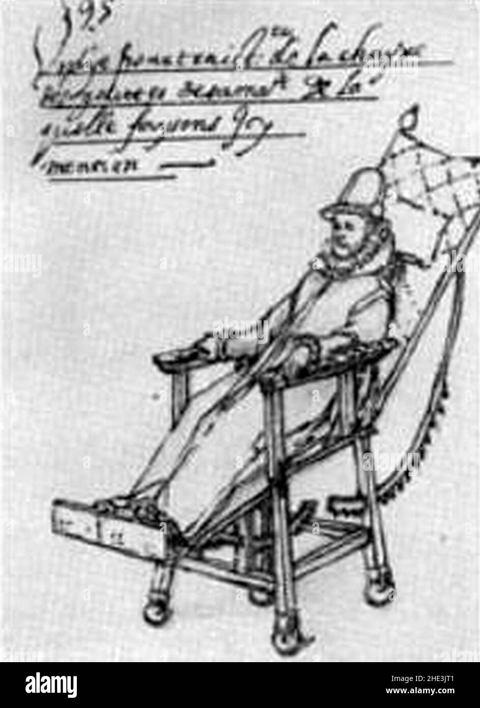 Rollstuhl Koenig Philipp 1595. Foto Stock