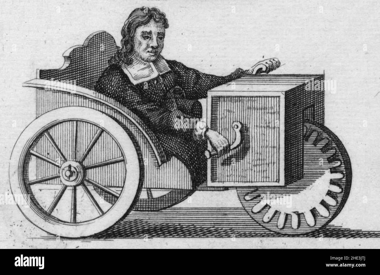 Rollstuhl Farfler 1655. Foto Stock