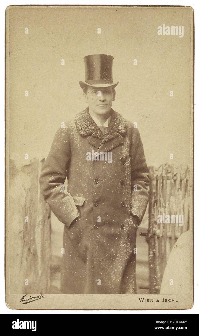 Rudolf Krziwanek Josef Kainz c1900. Foto Stock