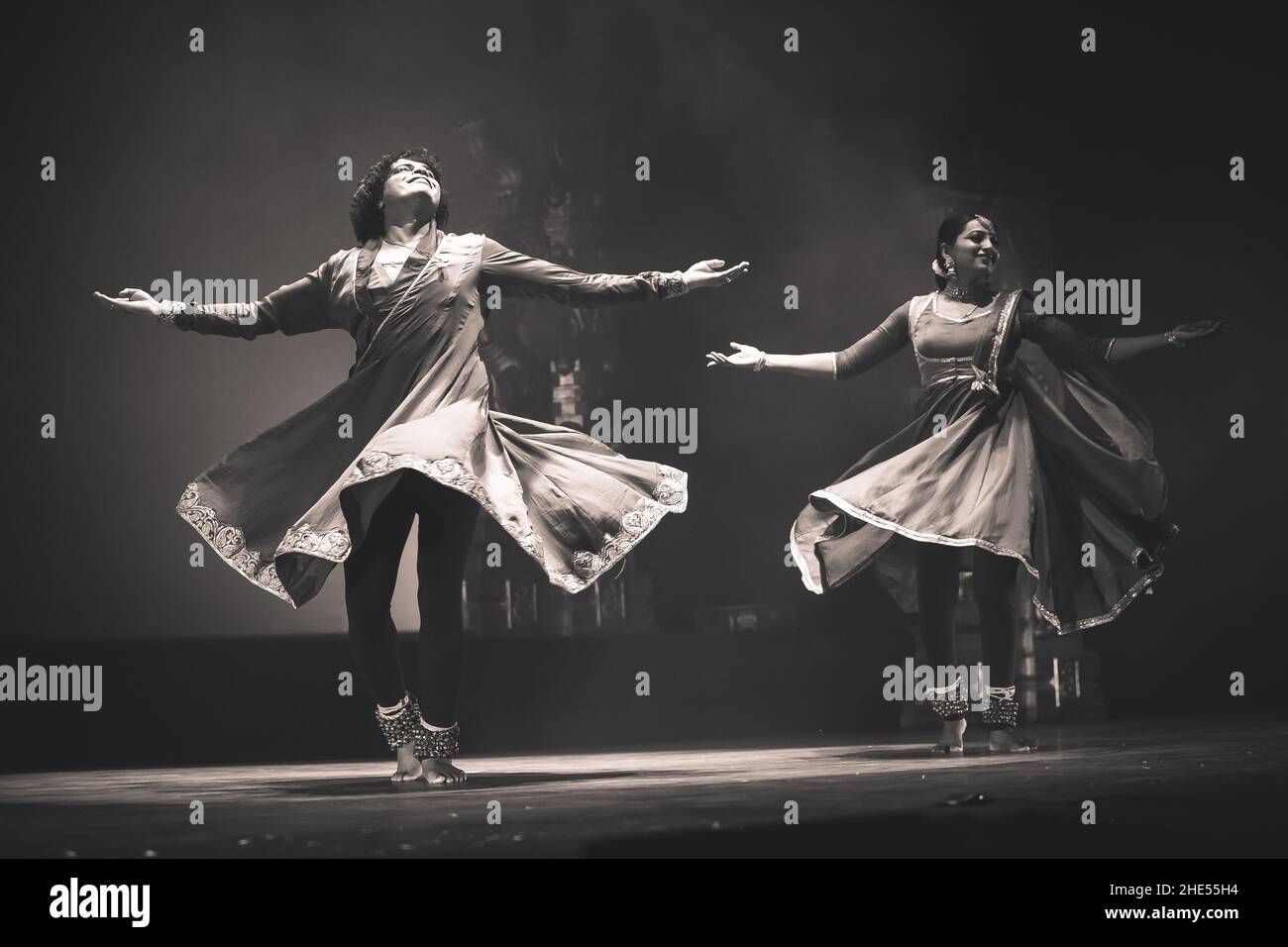 Artisti di Kathak Foto Stock