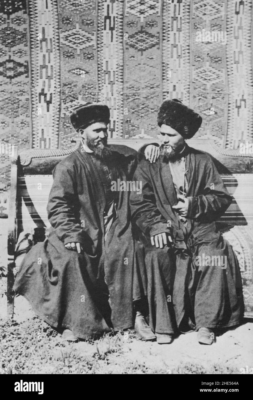 Russischer Fotografia um 1885 - Tataren aus Kasan Foto Stock