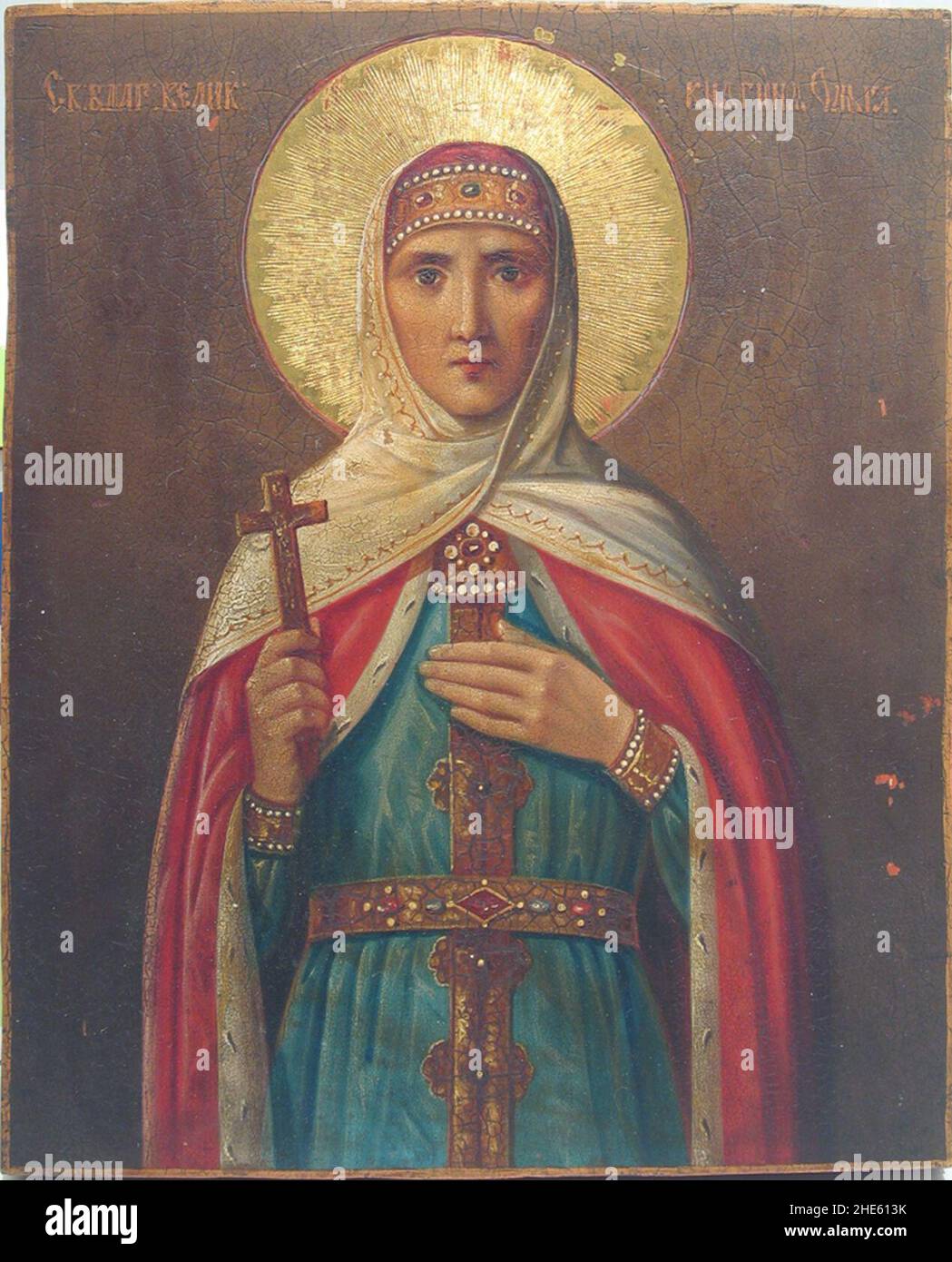 Saint Olga (fine 19th c.). Foto Stock