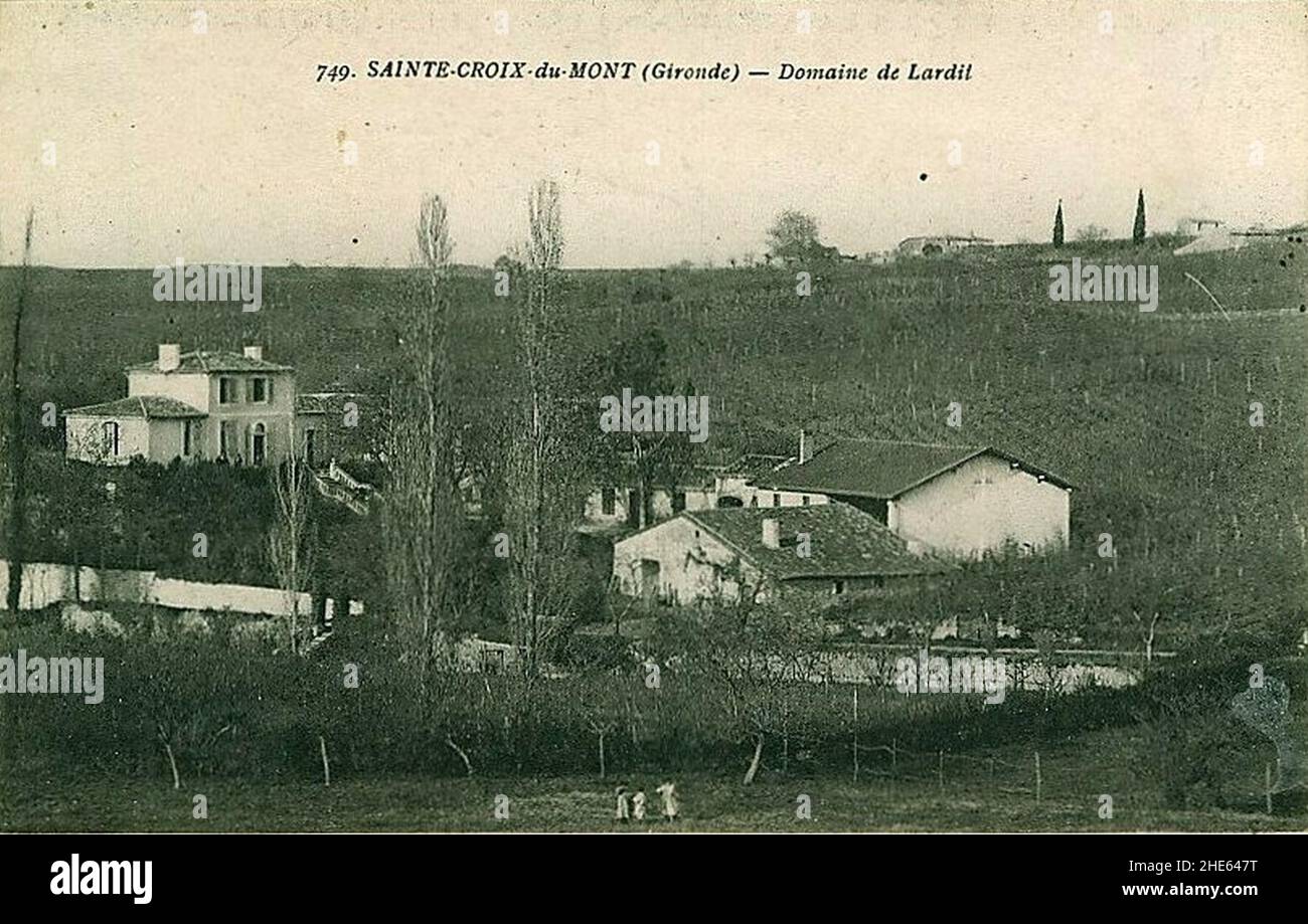 Sainte-Croix-du-Mont - domaine de Lardit. Foto Stock