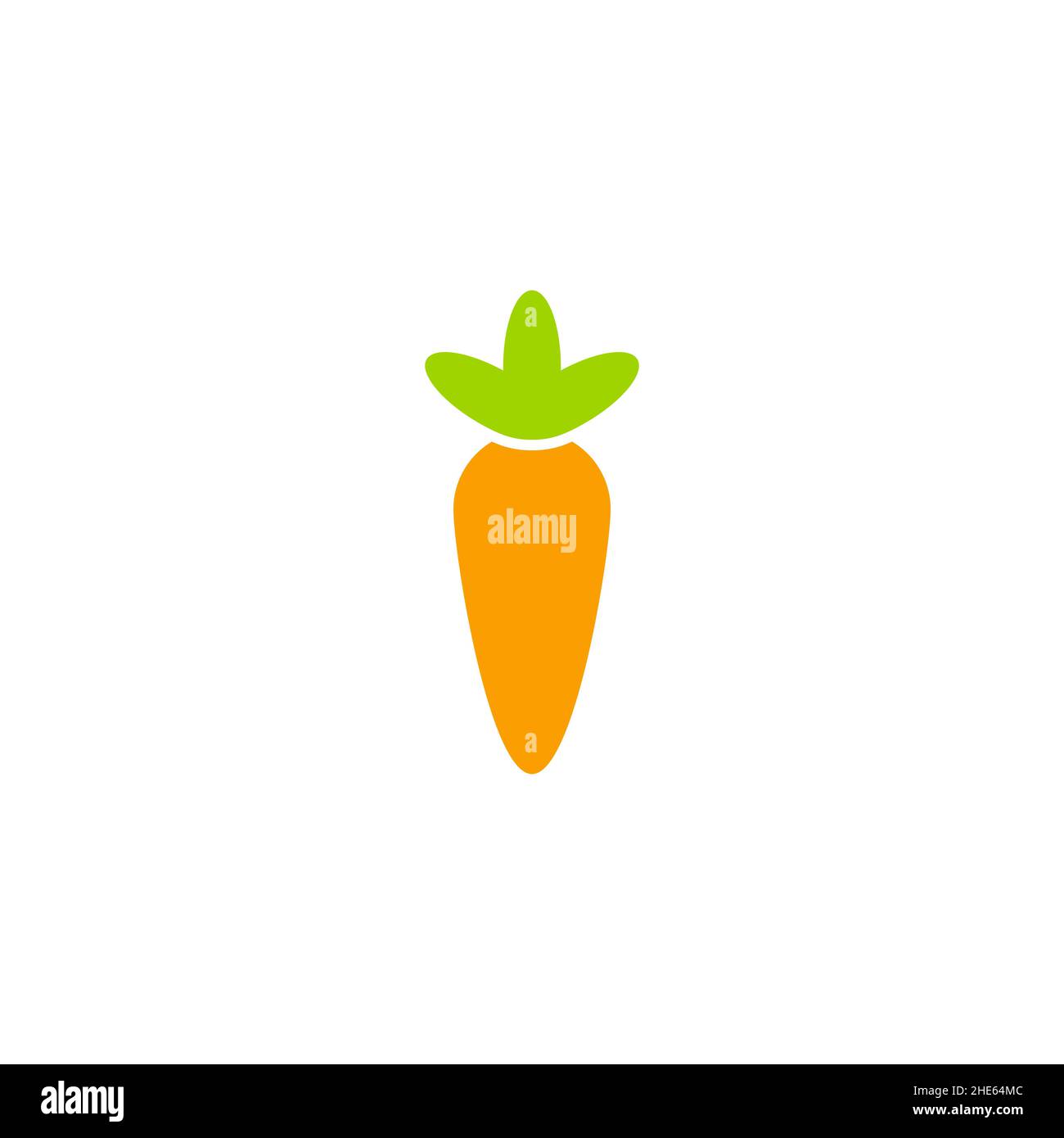 carota icona disegno vettore isolato su sfondo bianco. Illustrazione Vettoriale