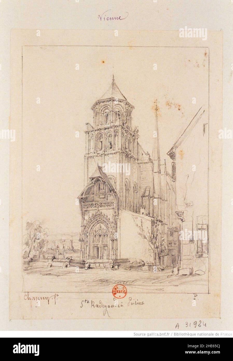 Sainte-Radegonde-Poitiers-Nicolas-Chapuy. Foto Stock