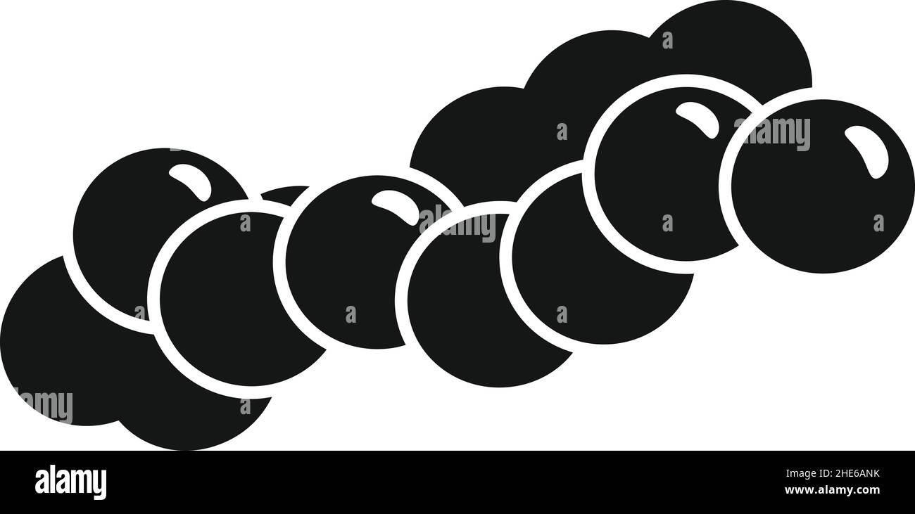 Tonsillite batteri icona semplice vettore. Anatomia tonsil. Infiammazione della malattia Illustrazione Vettoriale