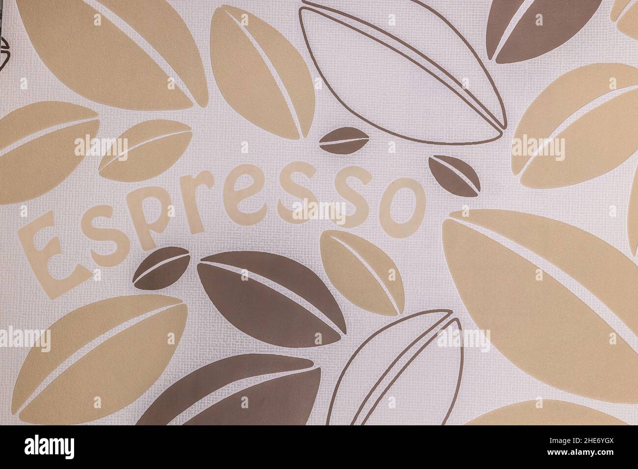 Sfondo della superficie in tessuto con motivo espresso Foto Stock