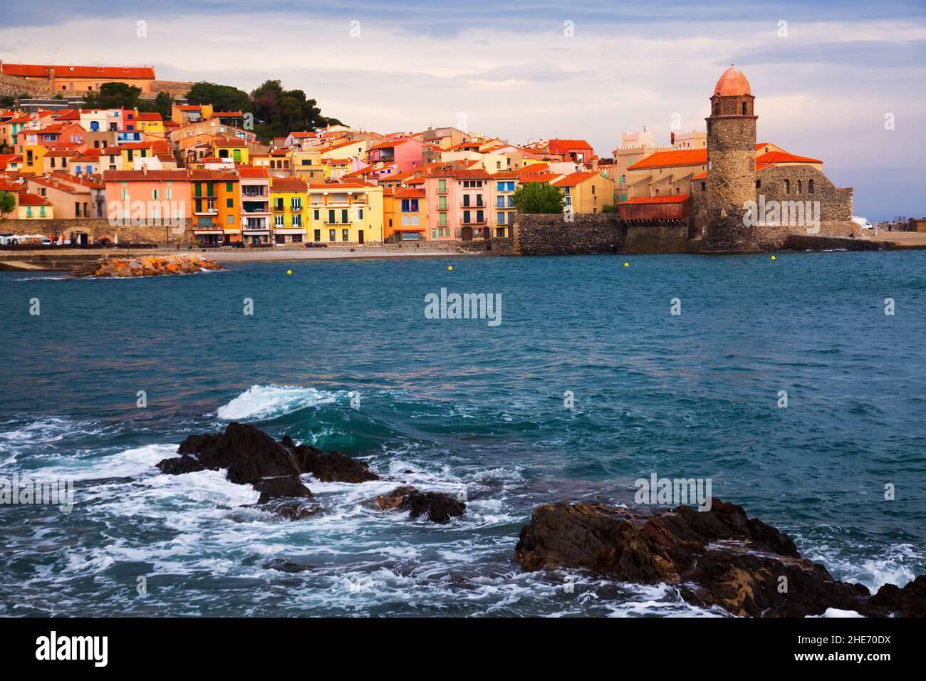 Pittoresca Collioure Foto Stock