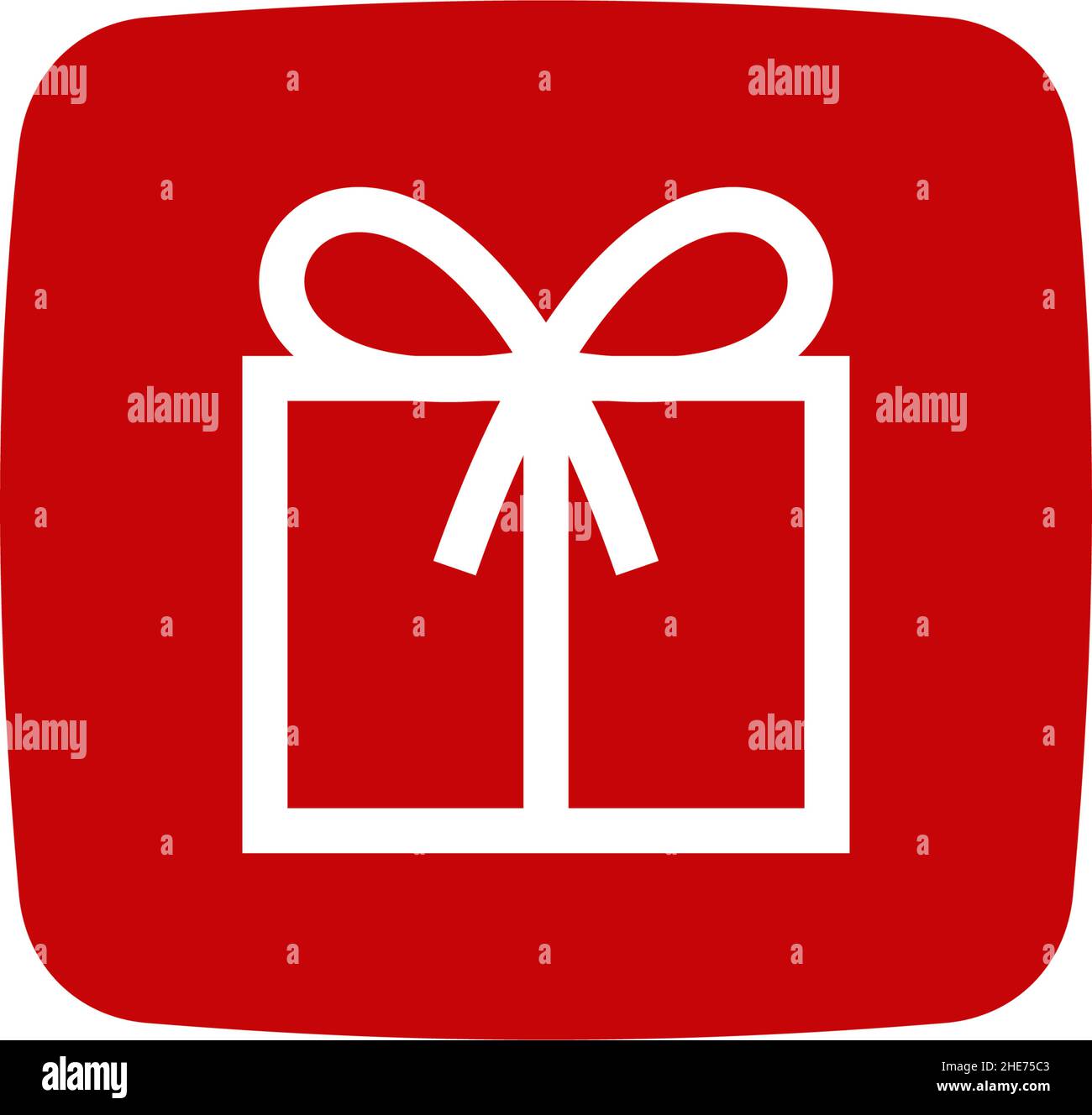 Confezione regalo online app TECH Vector logo design Illustrazione Vettoriale