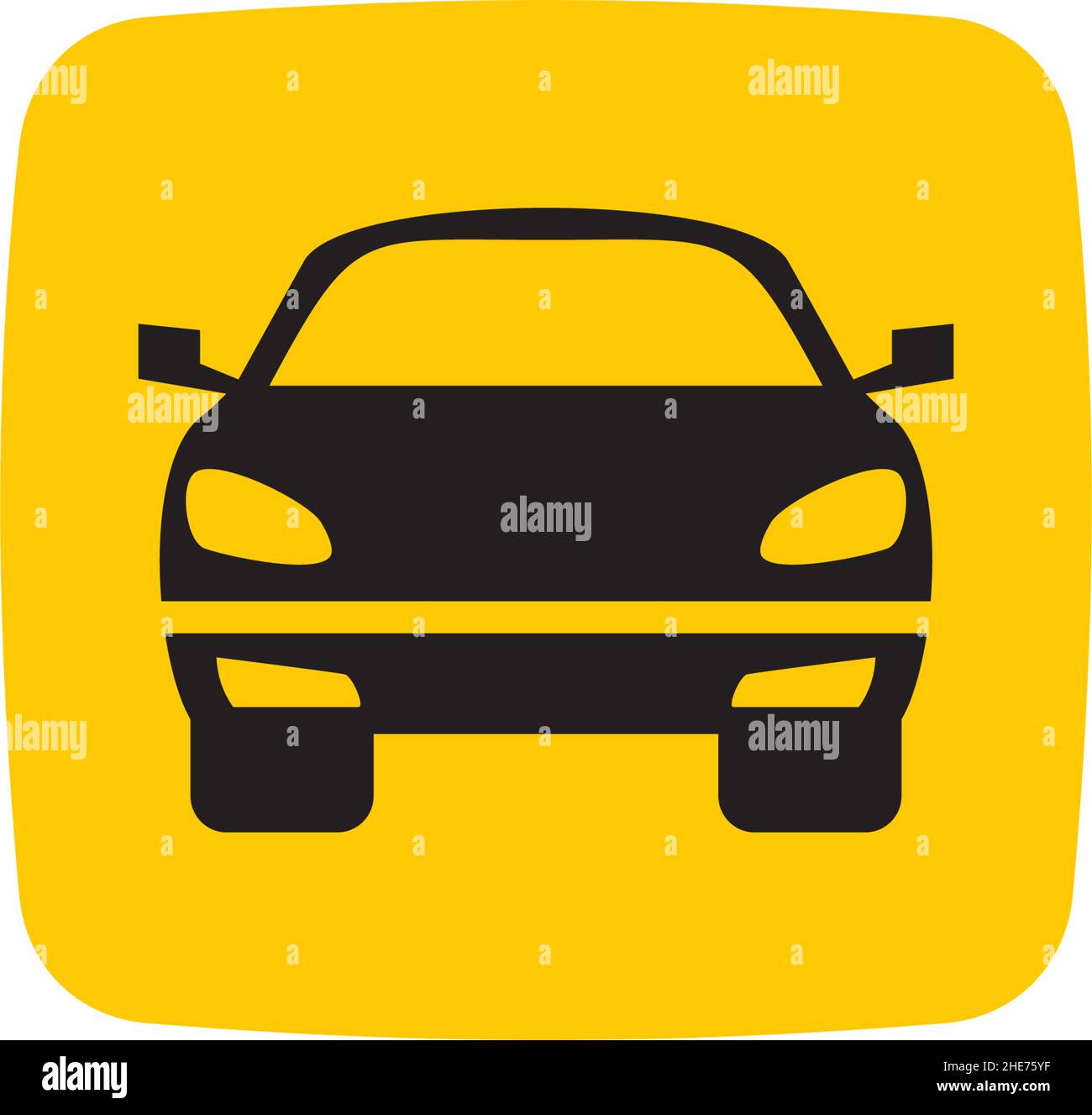 Online taxi carr app design vettoriale logo Illustrazione Vettoriale