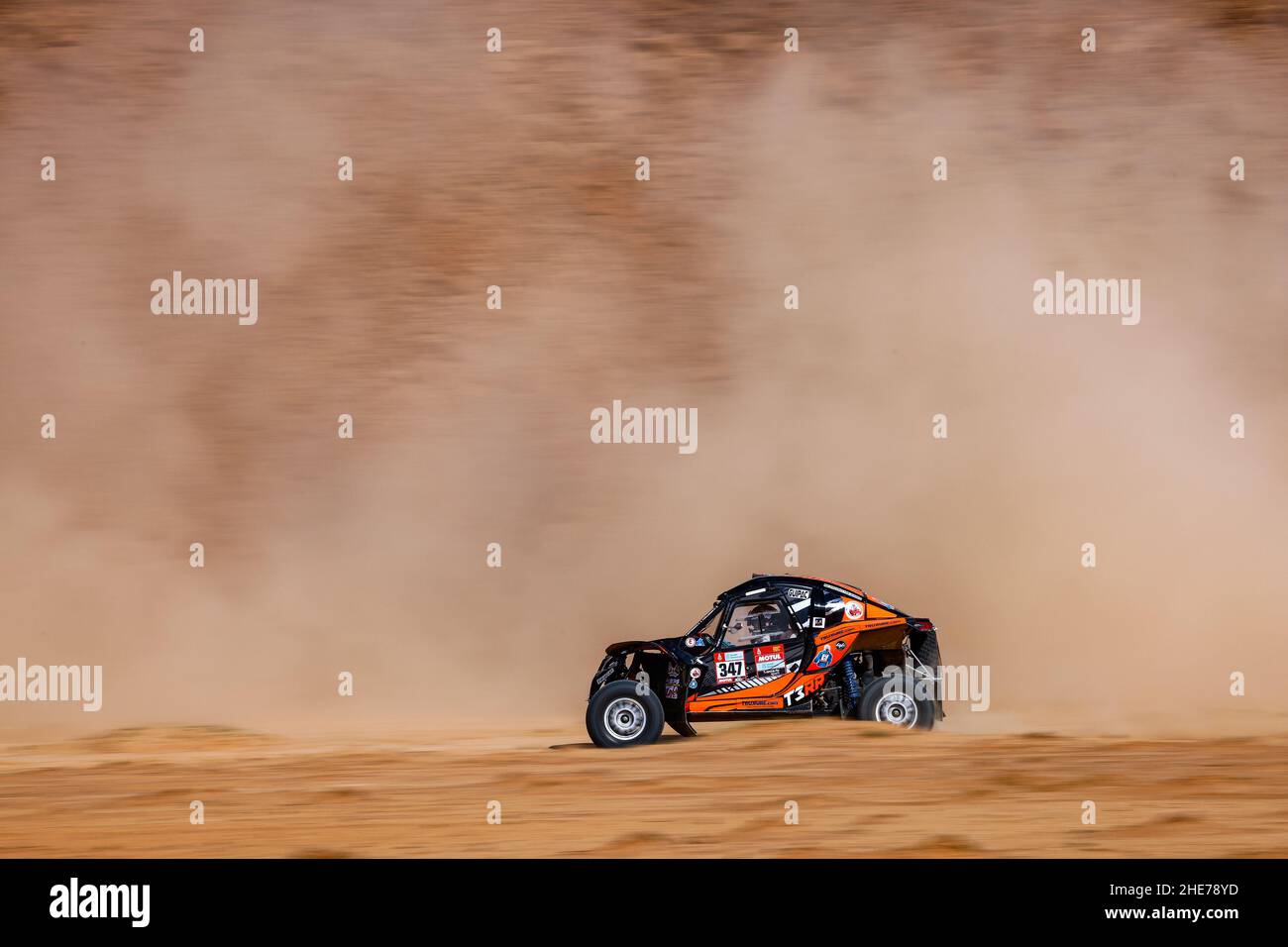 347 Jaffrennou Pascale (fra), Hollender Franoise (fra), Pinch Racing, Pinch Racing T3RR, T3 FIA, Azione durante la tappa 7 del Dakar Rally 2022 tra Riyadh e al Dawadigi, il 9th 2022 gennaio ad al Dawadigi, Arabia Saudita - Foto Frédéric le Floch / DPPI Foto Stock