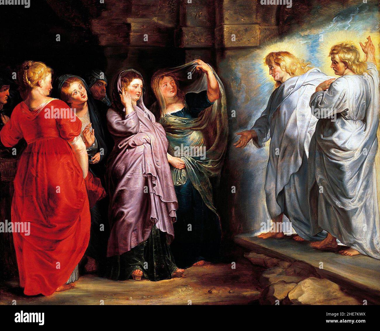 Le Sacre Donne al Sepolcro - Peter Paul Rubens, circa 1613 Foto Stock