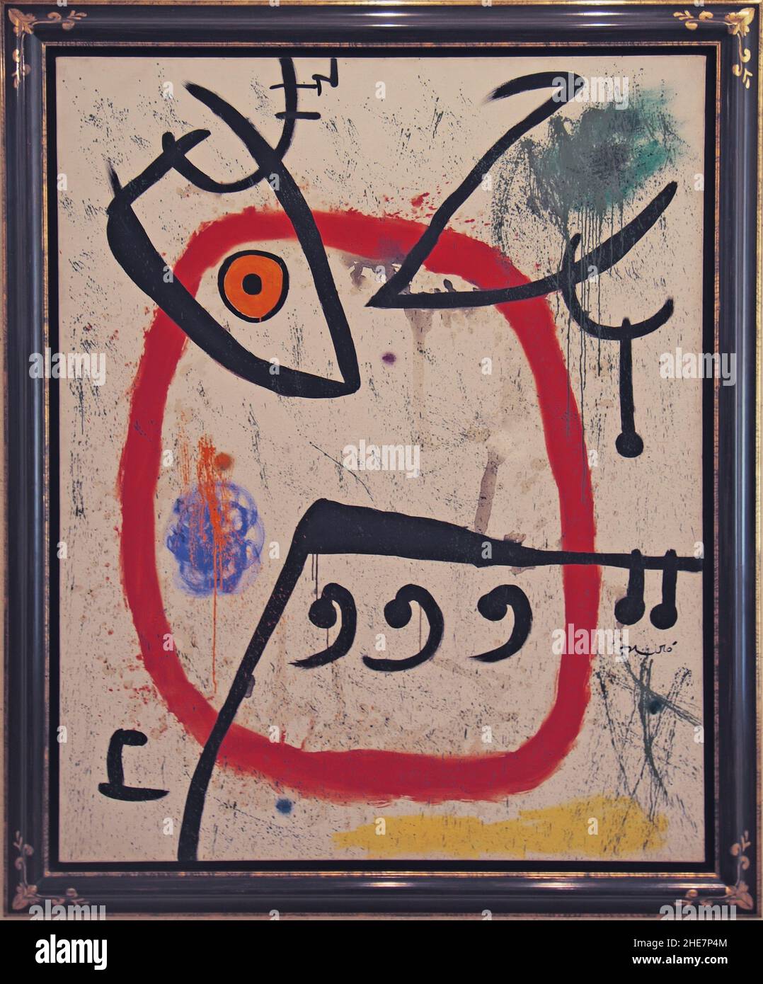 Museo Miró, Pilar i Joan Miró-Stiftung, alcune Espangnole, Öl auf Leinwand, 1972, 163x131 cm, , Palma di Maiorca, Maiorca, Spagna, Europa | Miró Mus Foto Stock