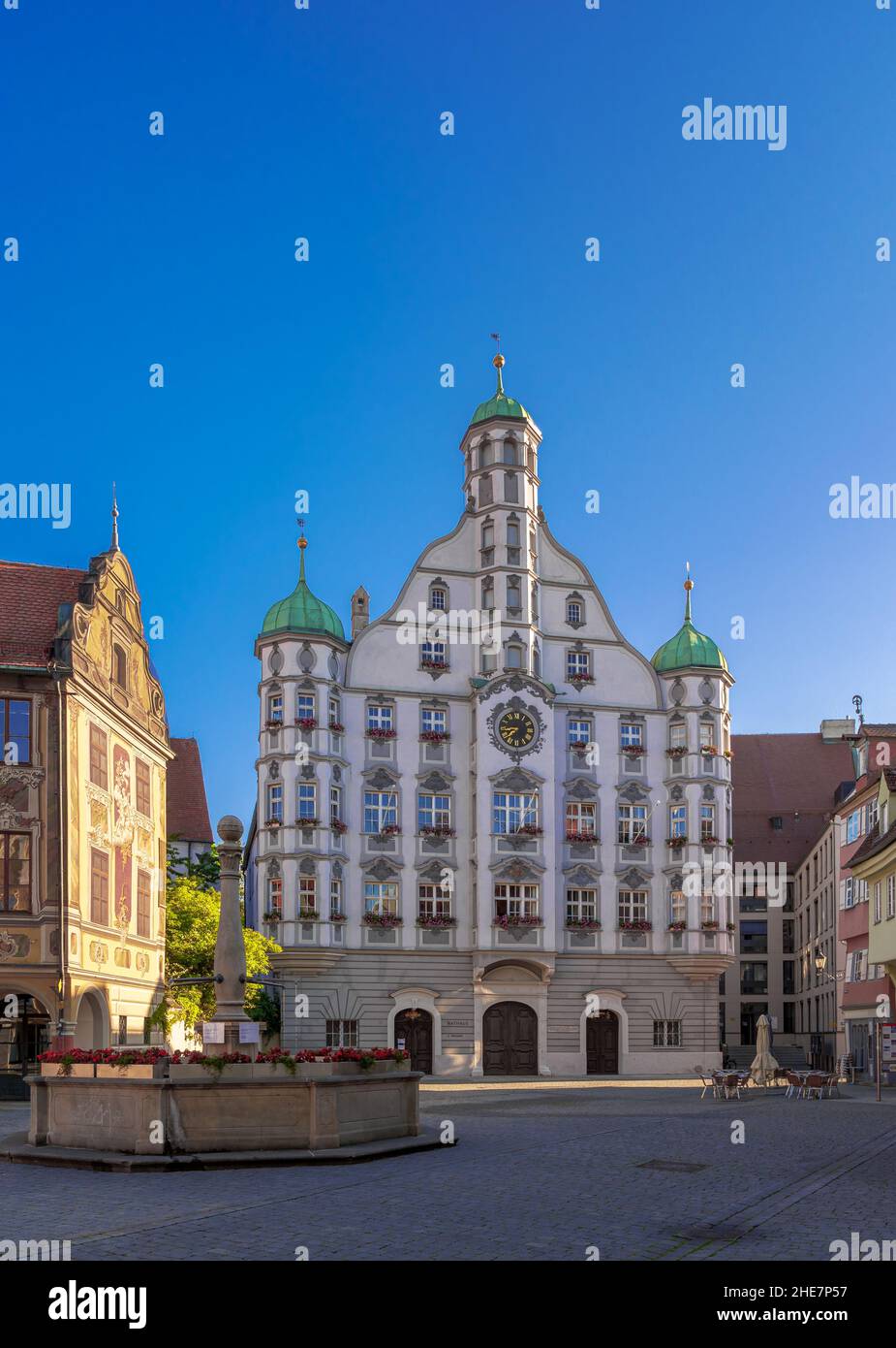 Municipio di Memmingen, Baviera, Germania Foto Stock