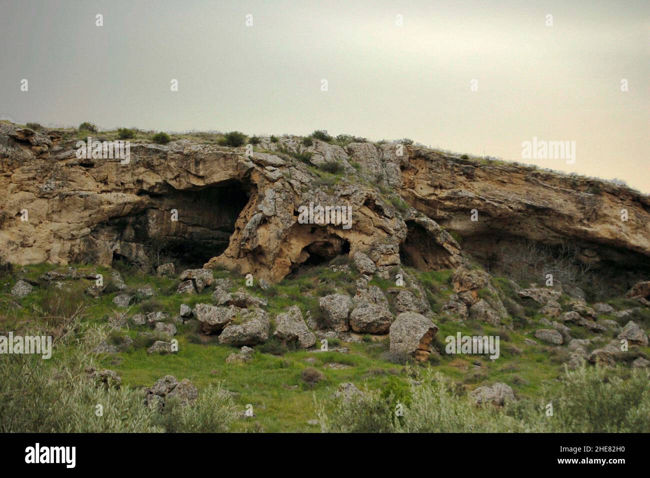 Troglodita grotta dimora a Villanueva de las Torres, Granada. Foto Stock