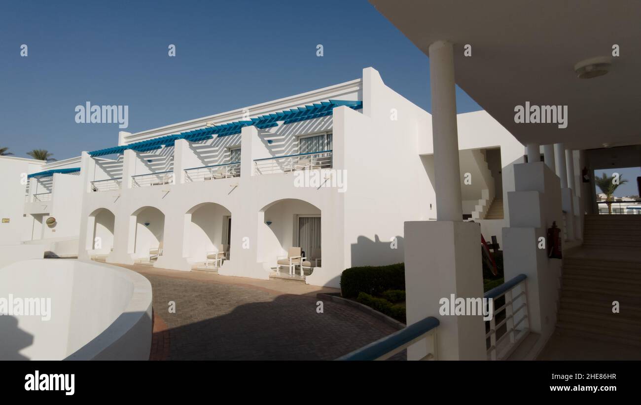 Sharm el sheikh. Egitto Settembre 2021. Vista di uno splendido hotel a cinque stelle. Renaissance Sharm El Sheikh Golden View Beach Resort Foto Stock