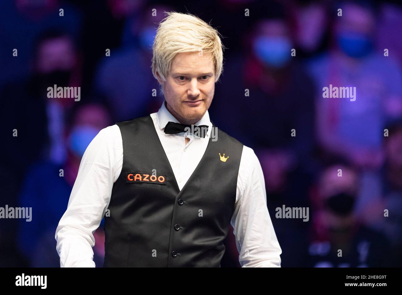 LONDRA, REGNO UNITO. 09th Jan 2022. Neil Robertson durante il 2022 Cazoo Master ad Alexandra Palace domenica 09 gennaio 2022 a LONDRA INGHILTERRA. Credit: Taka G Wu/Alamy Live News Foto Stock