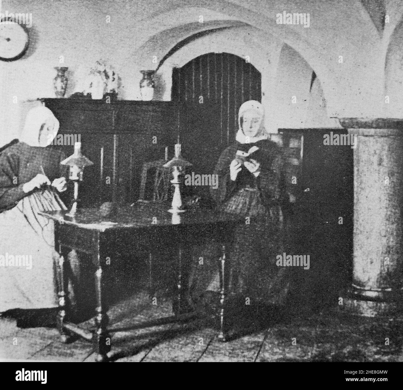 Salle de garde ancien Hôpital de Bavière. Foto Stock