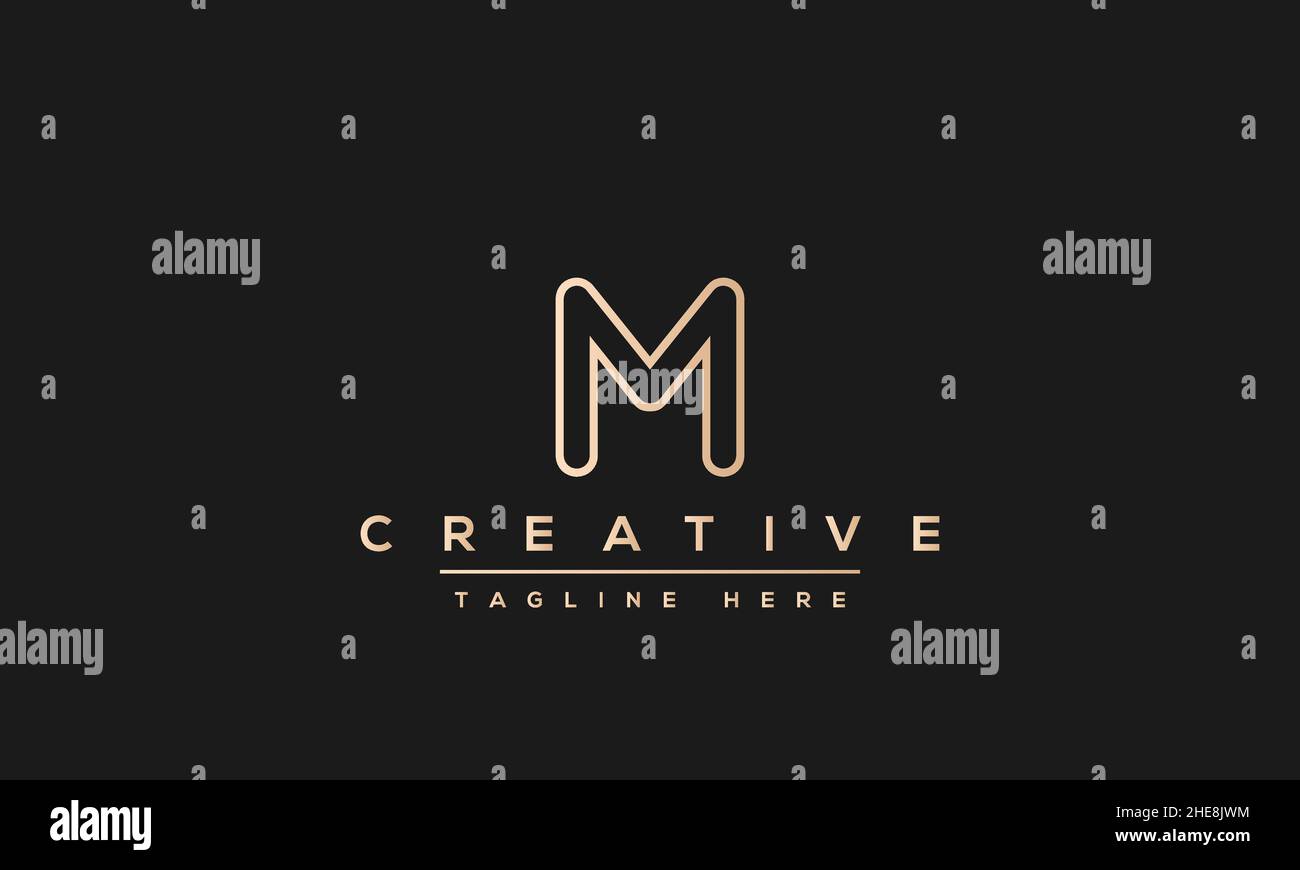 Esclusivo design moderno ed elegante con logo Letter M o SIGLA MM simbolo monogramma vettoriale Illustrazione Vettoriale