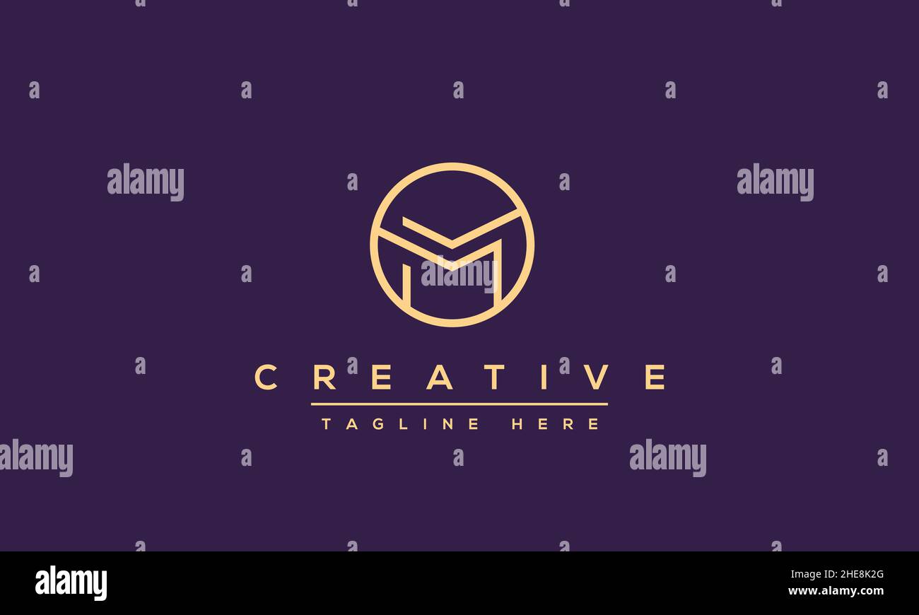 Esclusivo design moderno ed elegante con logo Letter M o SIGLA MM simbolo monogramma vettoriale Illustrazione Vettoriale
