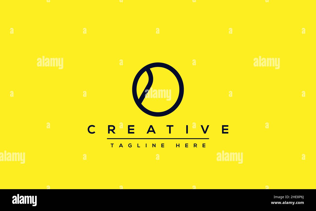 Modello di design creativo astratto con logo lettera o. ICONA OO monogramma e simbolo in vettore Illustrazione Vettoriale