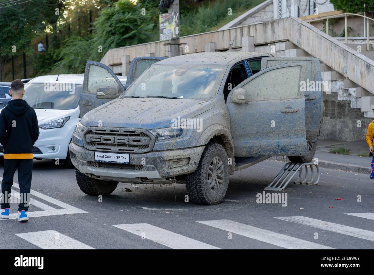 Galati, Romania - 15 settembre 2021: 2021 Raptor Ford Ranger Foto Stock