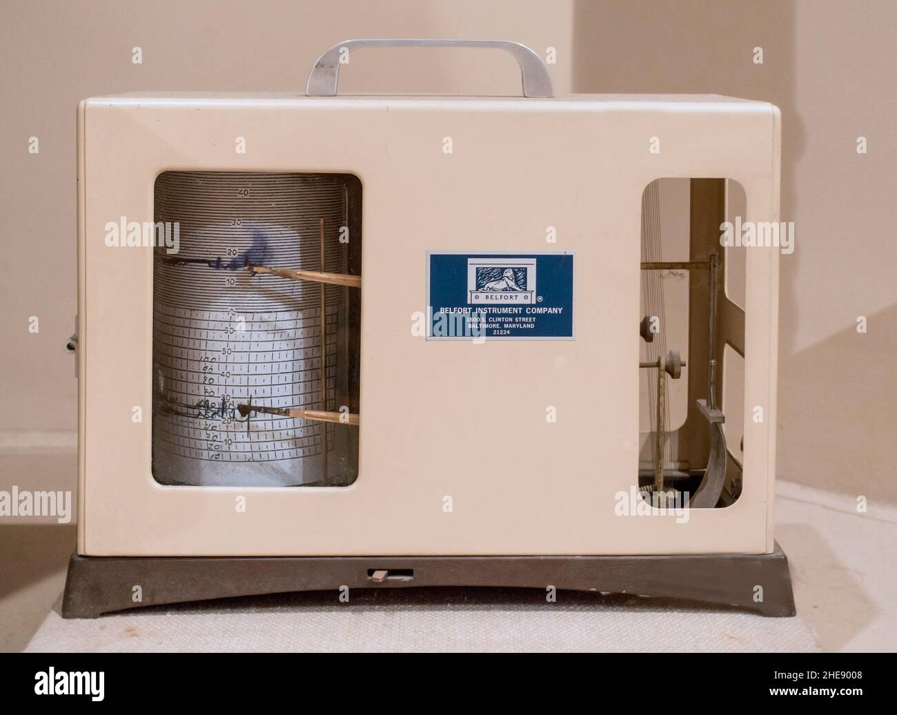 Sismografo di Belfort Foto Stock